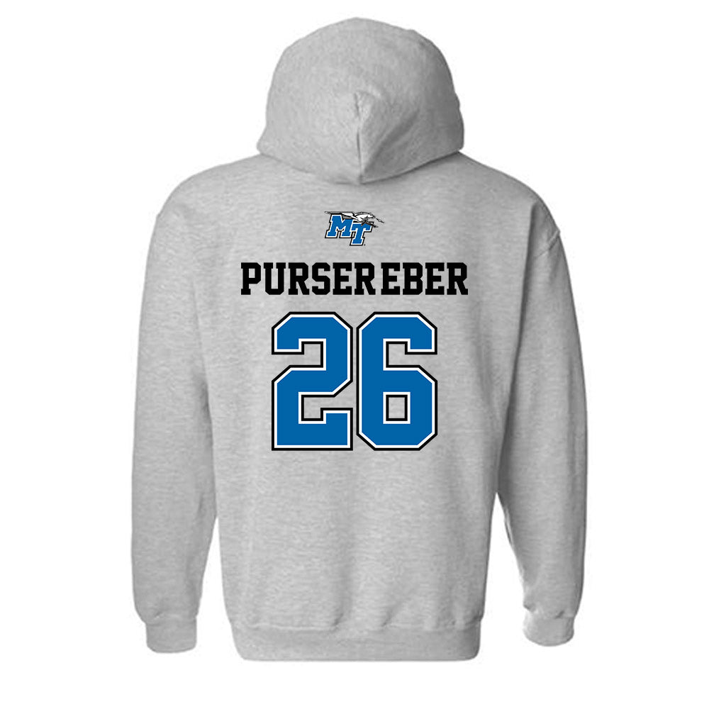 MTSU - NCAA Baseball : Braeden Purser-Eber - Sports Shersey Hooded Sweatshirt