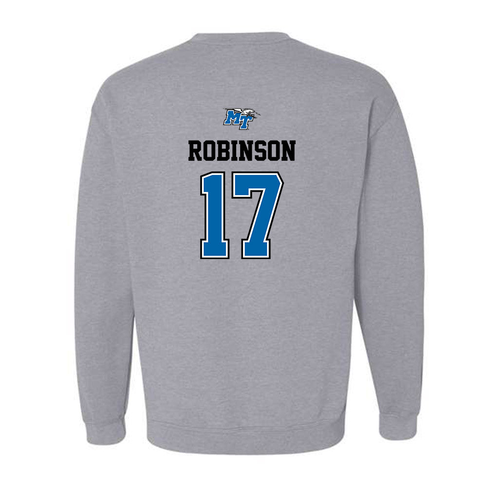 MTSU - NCAA Baseball : Ethan Robinson - Sports Shersey Crewneck Sweatshirt-1