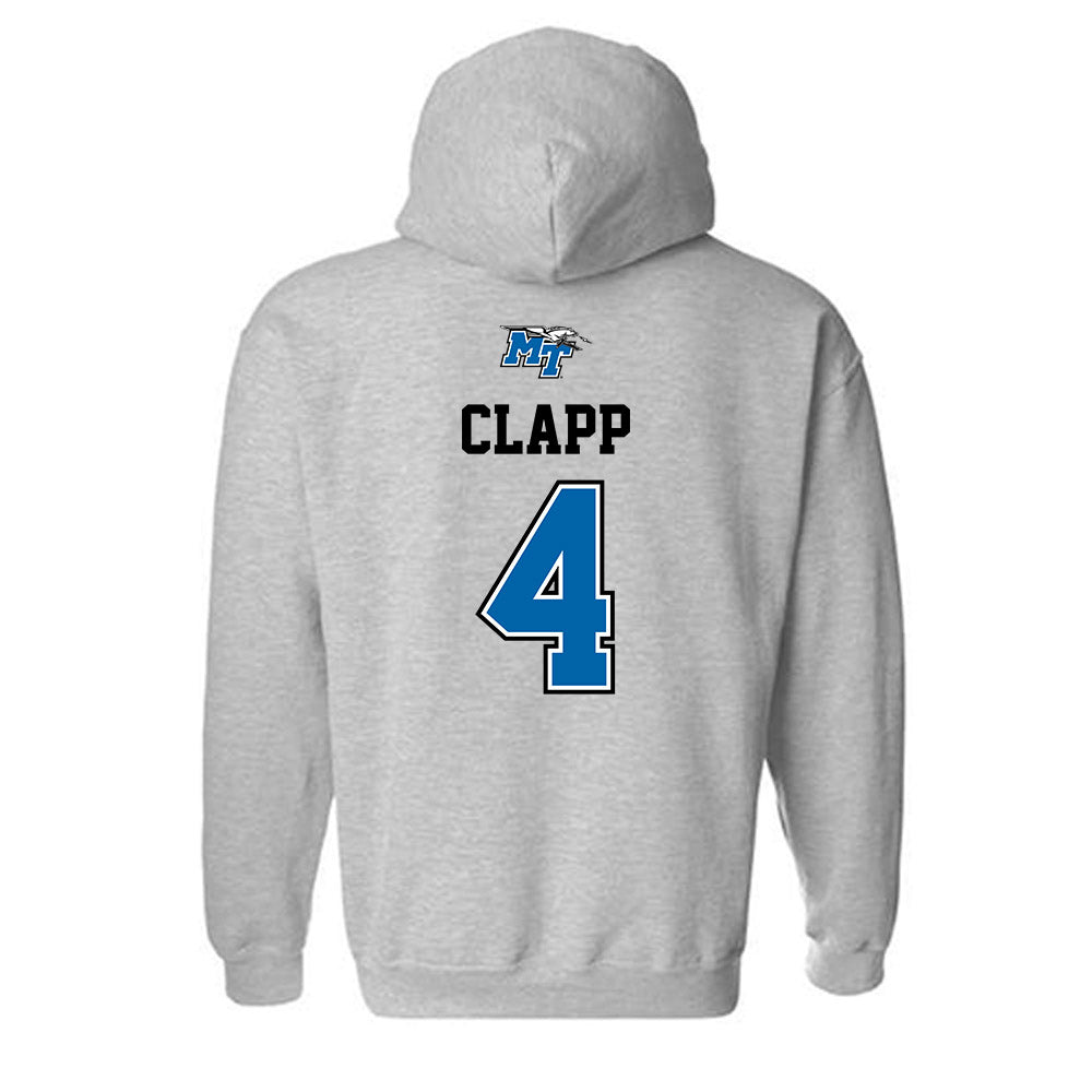 MTSU - NCAA Baseball : Cooper Clapp - Sports Shersey Hooded Sweatshirt