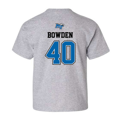 MTSU - NCAA Baseball : Konner Bowden - Sports Shersey Youth T-Shirt