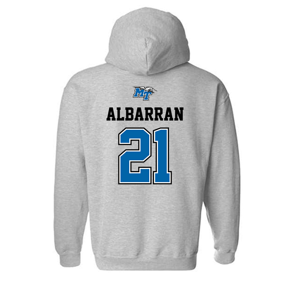 MTSU - NCAA Baseball : Abel Albarran - Sports Shersey Hooded Sweatshirt-1