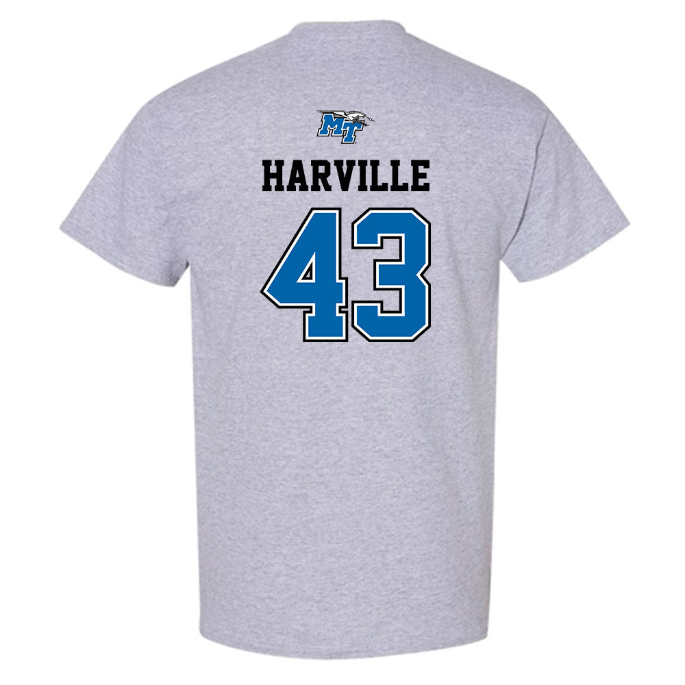 MTSU - NCAA Baseball : Ryder Harville - Sports Shersey T-Shirt-1