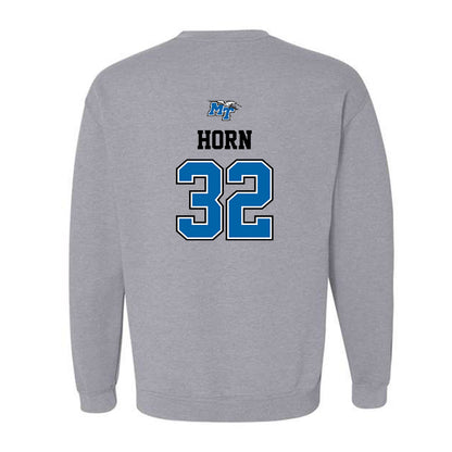 MTSU - NCAA Baseball : Drew Horn - Sports Shersey Crewneck Sweatshirt-1