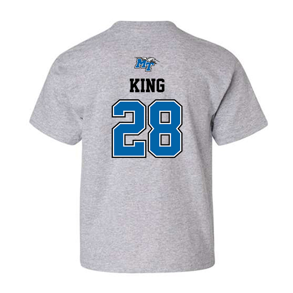 MTSU - NCAA Baseball : Gavin King - Sports Shersey Youth T-Shirt-1
