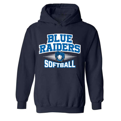 MTSU - NCAA Softball : Aubrey Baker - Sports Shersey Hooded Sweatshirt-0