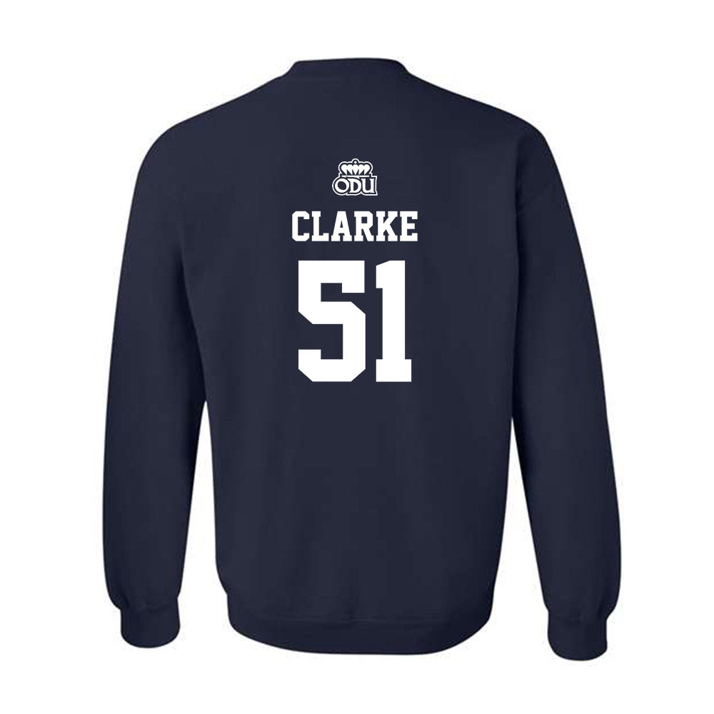 Old Dominion - NCAA Baseball : Sylvester Clarke - Sports Shersey Crewneck Sweatshirt