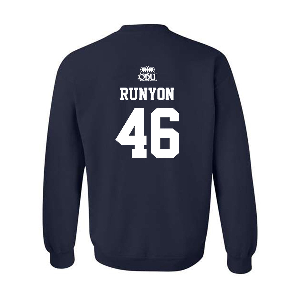 Old Dominion - NCAA Baseball : Jackson Runyon - Sports Shersey Crewneck Sweatshirt-1