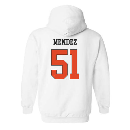 Oregon State - NCAA Baseball : Connor Mendez - Classic Shersey Hooded Sweatshirt-1