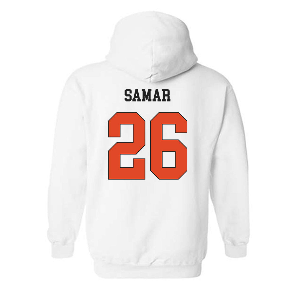 Oregon State - NCAA Men's Basketball : Matija Samar - Classic Shersey Hooded Sweatshirt-1