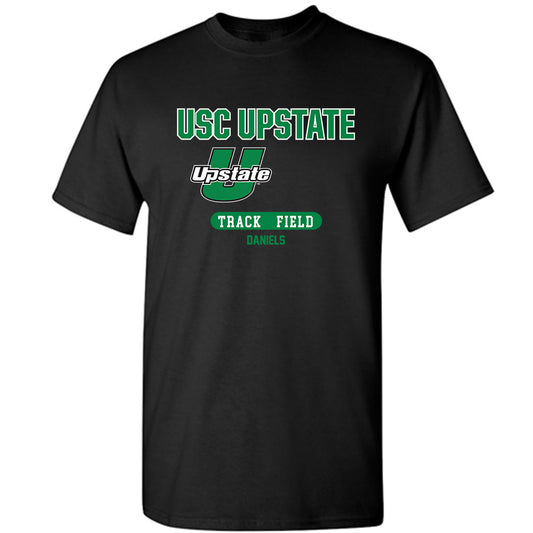 USC Upstate - NCAA Men's Track & Field : Evan Daniels - Classic Fashion Shersey T-Shirt-0