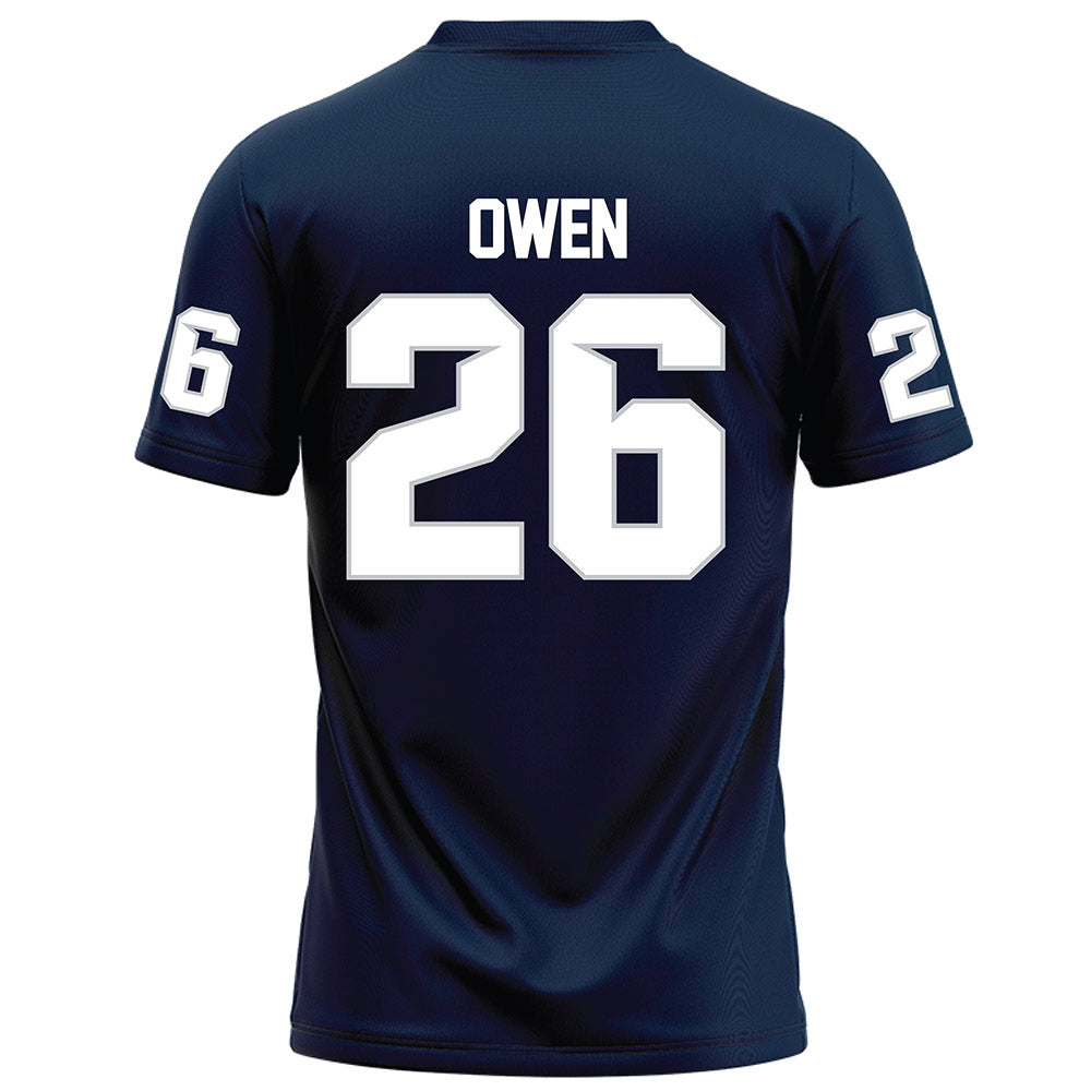 Samford - NCAA Football : Mitch Owen - Navy Football Jersey