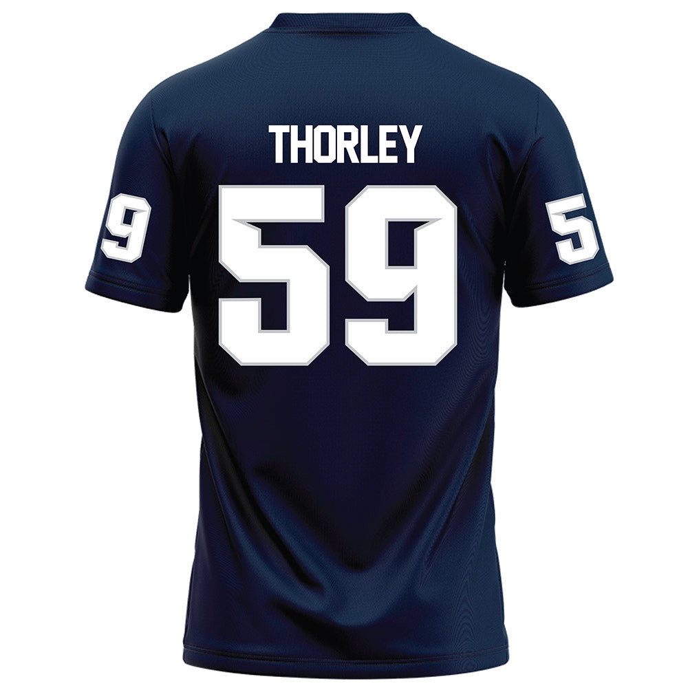 Samford - NCAA Football : Will Thorley - Navy Football Jersey-1