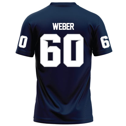 Samford - NCAA Football : Hank Weber - Navy Football Jersey-1