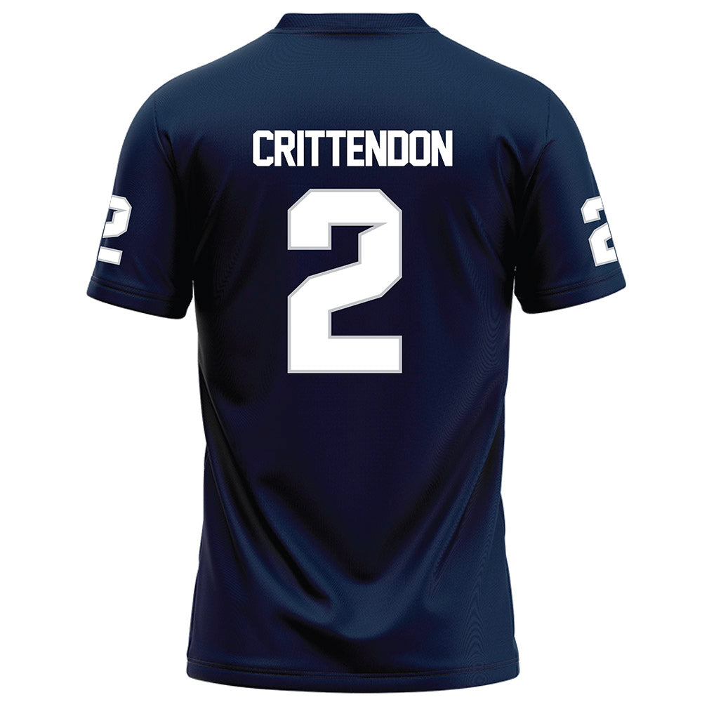 Samford - NCAA Football : Quincy Crittendon - Navy Football Jersey