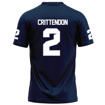 Samford - NCAA Football : Quincy Crittendon - Navy Football Jersey