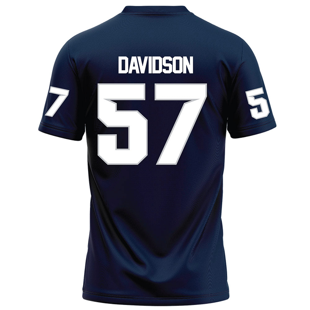Samford - NCAA Football : Web Davidson - Navy Football Jersey-1