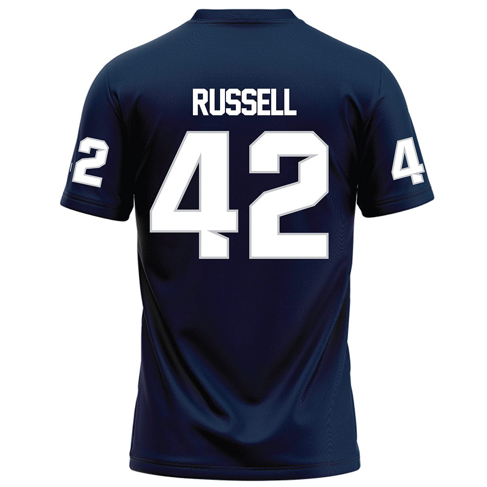 Samford - NCAA Football : Jordan Russell - Navy Football Jersey