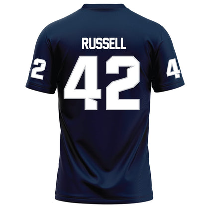 Samford - NCAA Football : Jordan Russell - Navy Football Jersey