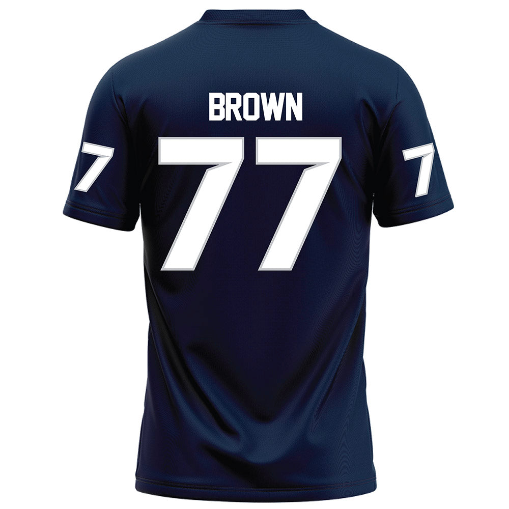 Samford - NCAA Football : Zach Brown - Navy Football Jersey