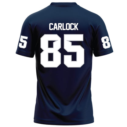 Samford - NCAA Football : Wesley Carlock - Navy Football Jersey