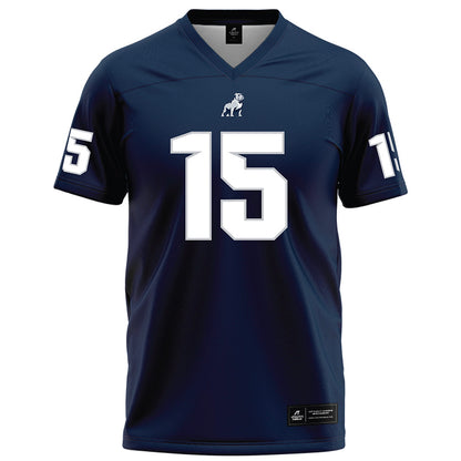 Samford - NCAA Football : Brady Stober - Navy Football Jersey-0