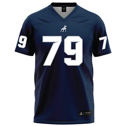 Samford - NCAA Football : Donovan Hawkins - Navy Football Jersey