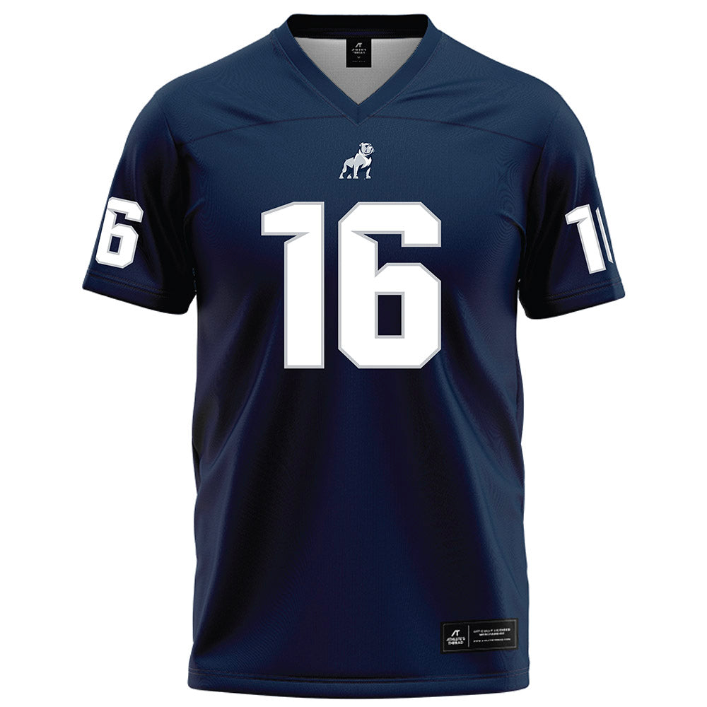 Samford - NCAA Football : Dylon Henderson - Navy Football Jersey-0
