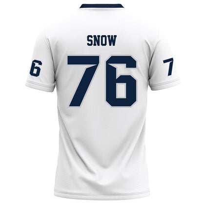 Samford - NCAA Football : Michael Snow - White Football Jersey-1