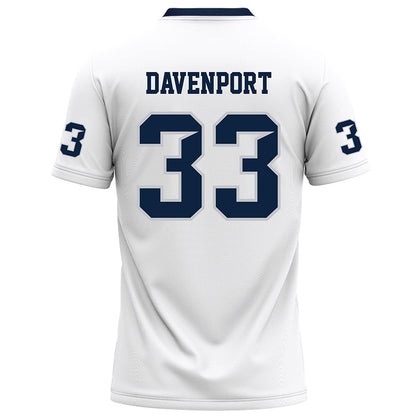 Samford - NCAA Football : Theodore Davenport - White Football Jersey