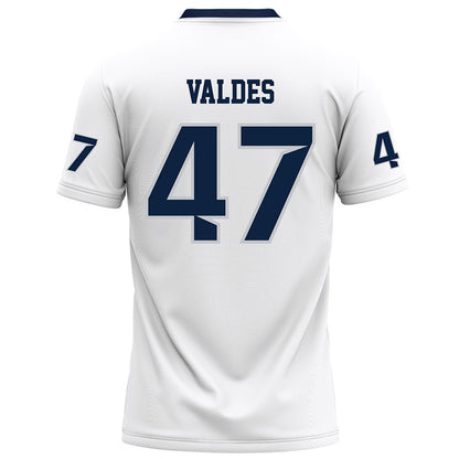 Samford - NCAA Football : Daniel Valdes - White Football Jersey-1