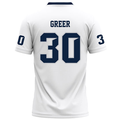 Samford - NCAA Football : Cooper Greer - White Football Jersey-1