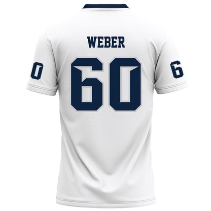 Samford - NCAA Football : Hank Weber - White Football Jersey-1