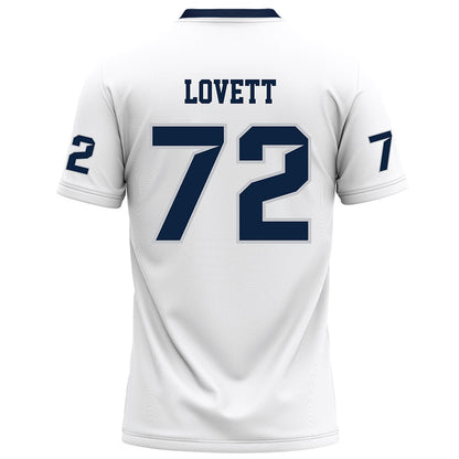 Samford - NCAA Football : Josh Lovett - White Football Jersey