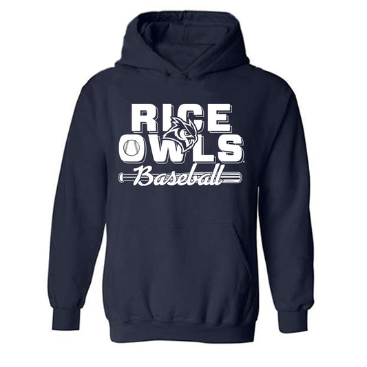 Rice - NCAA Baseball : Colin Robson - Sports Shersey Hooded Sweatshirt