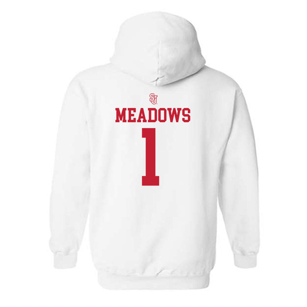 St. Johns - NCAA Softball : Makenna Meadows - Sports Shersey Hooded Sweatshirt-1