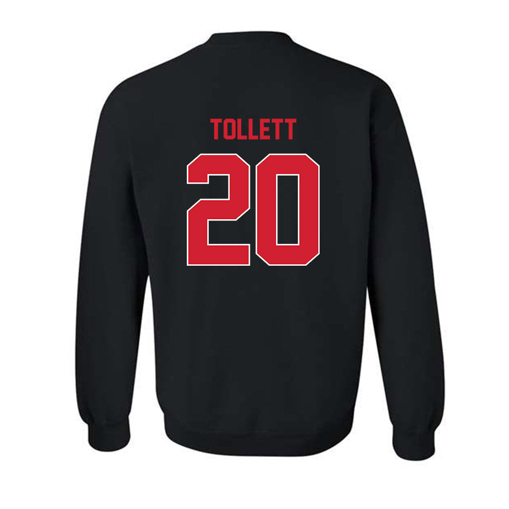 Louisiana - NCAA Baseball : JR Tollett - Sports Shersey Crewneck Sweatshirt-1