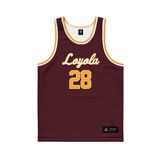 Loyola - NCAA Women's Basketball : Clara Djoko - Maroon Basketball Jersey-0