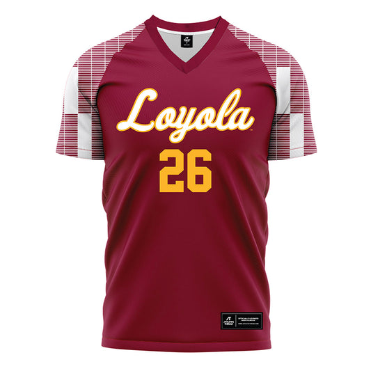 Loyola - NCAA Men's Soccer : David Siemionko - Maroon Soccer Jersey