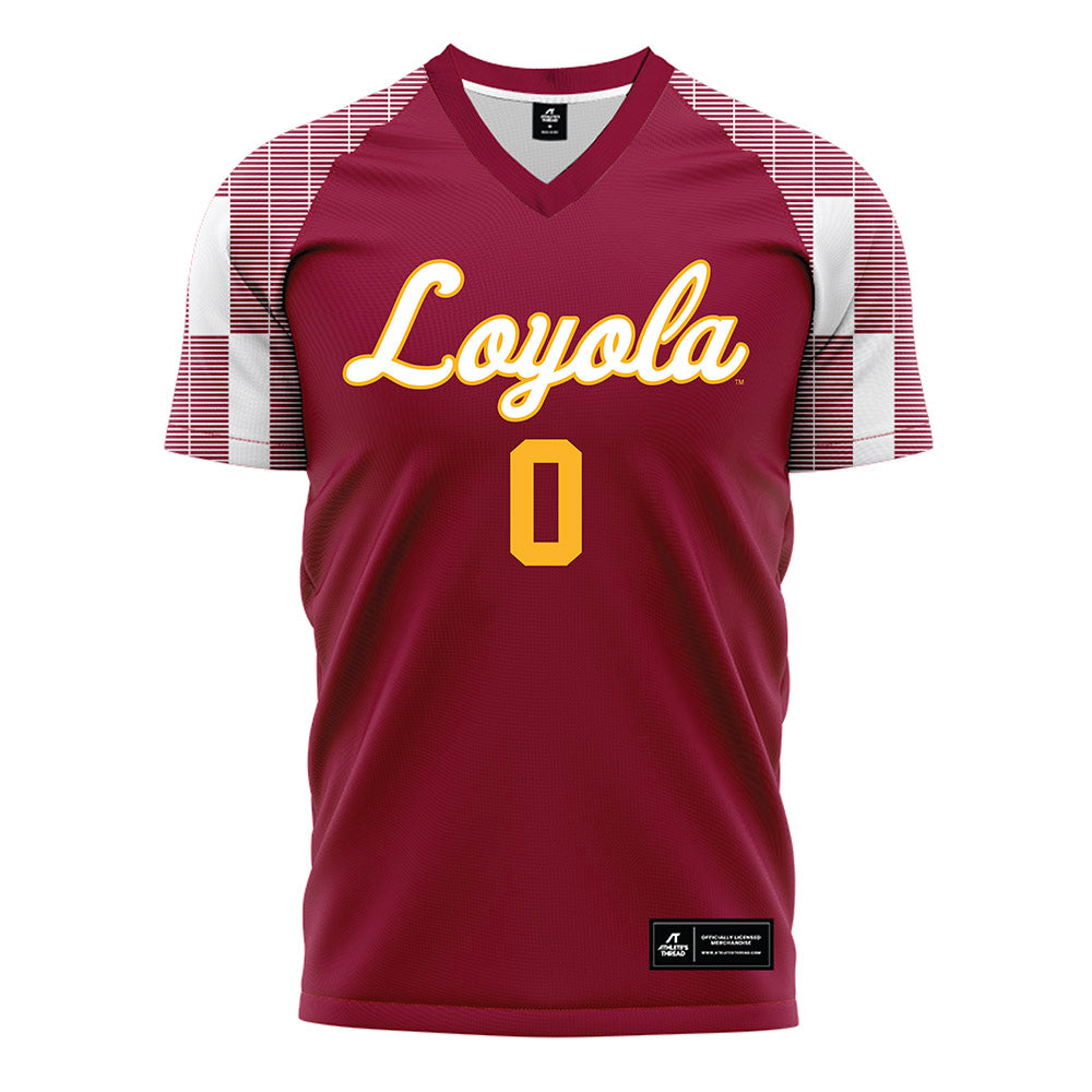 Loyola - NCAA Men's Soccer : Nemanja Pozder - Maroon Soccer Jersey-0