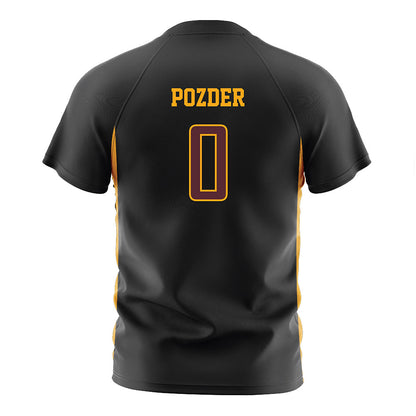 Loyola - NCAA Men's Soccer : Nemanja Pozder - Black Soccer Jersey-1