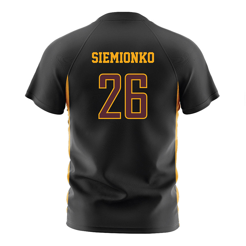 Loyola - NCAA Men's Soccer : David Siemionko - Black Soccer Jersey