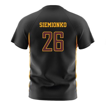 Loyola - NCAA Men's Soccer : David Siemionko - Black Soccer Jersey