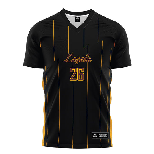 Loyola - NCAA Men's Soccer : David Siemionko - Black Soccer Jersey