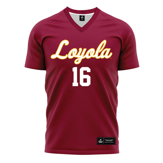 Loyola - NCAA Women's Soccer : Skye Bierker - Maroon Soccer Jersey-0