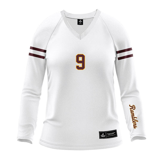 Loyola - NCAA Women's Volleyball : Kaitlyn Burke - White Volleyball Jersey