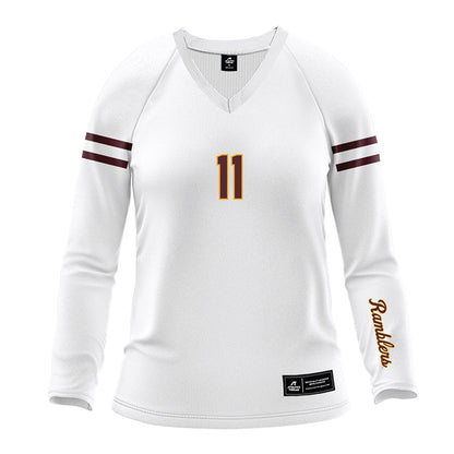 Loyola - NCAA Women's Volleyball : Chloe Morgan - White Volleyball Jersey