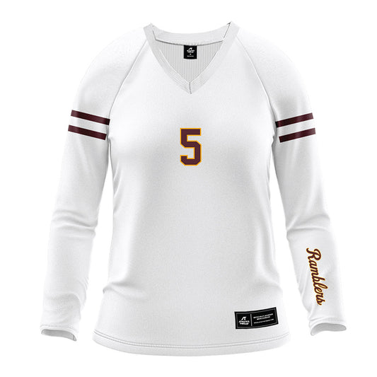 Loyola - NCAA Women's Volleyball : Emma Henry - White Volleyball Jersey