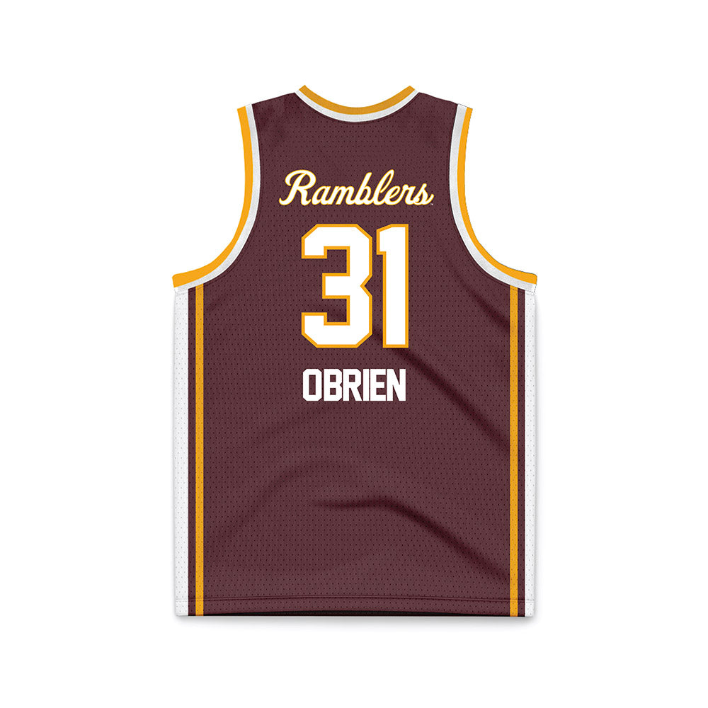 Loyola - NCAA Men's Volleyball : Gavin O'Brien - Maroon Basketball Jersey-1