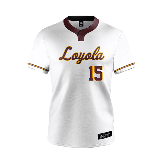  - NCAA Softball : Katie Mitchell - White Jersey-0