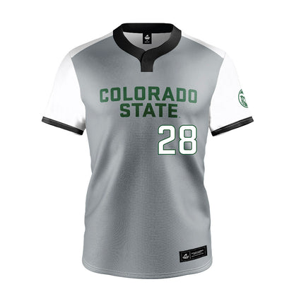 Colorado State - NCAA Softball : Kaylynn English - Baseball Jersey Grey